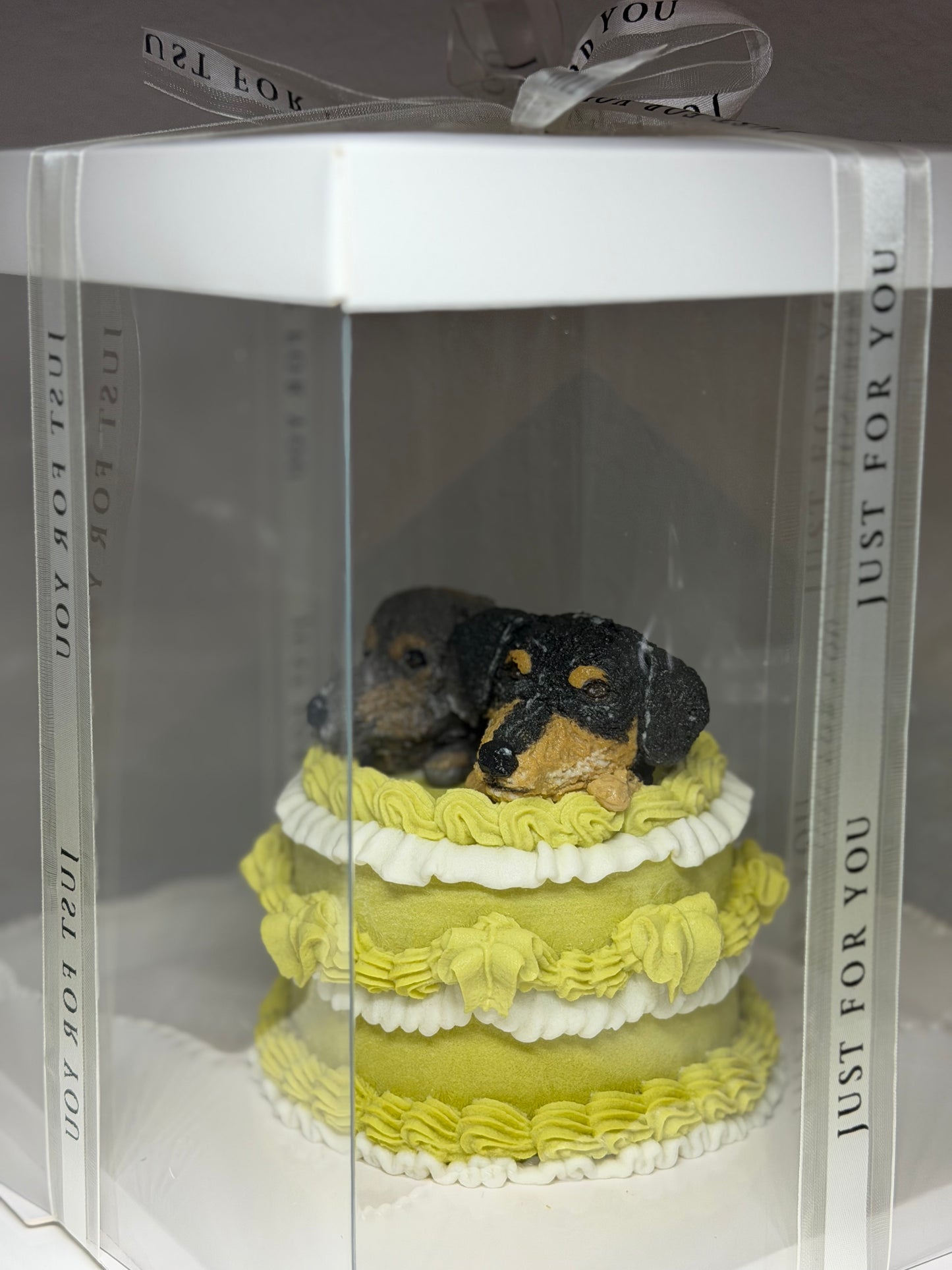 Vintage cake with face